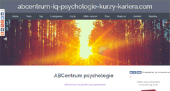 Desktop Screenshot of abcentrum-iq-psychologie-kurzy-kariera.com