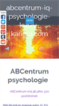 Mobile Screenshot of abcentrum-iq-psychologie-kurzy-kariera.com